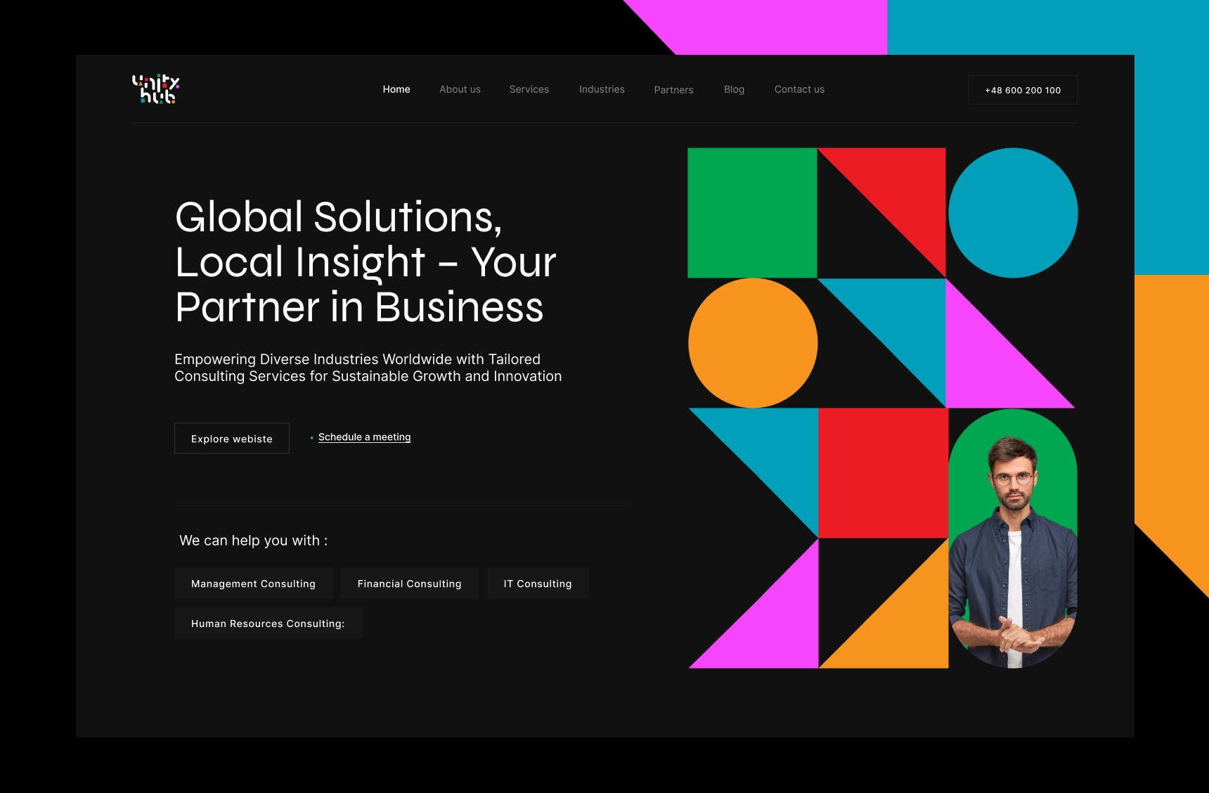 Unity Hub – Web Design